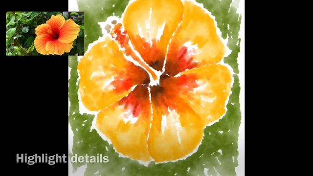 Adobe Fresco iPad Draw Tutorial: Watercolour Paint Flower アドビフレスコ 使い方 描き方 水彩画 어도비 프레스코 아이패드 드로잉 水彩畫 смотреть онлайн