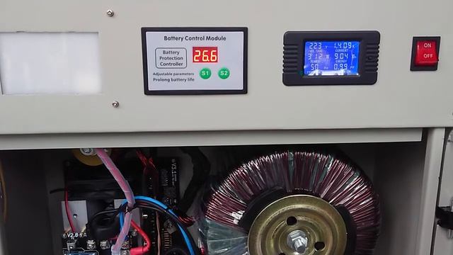 1989158139 Test Inverter DC 24V 48V To AC 220V Lengkap Trafo 5000W Pure Sine Wave LF - Input 24V