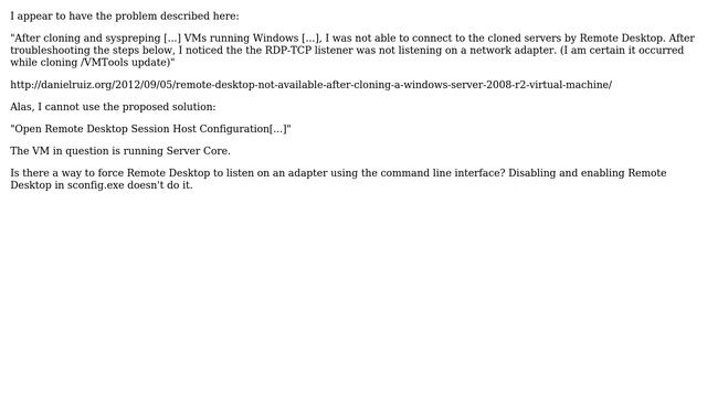 DevOps & SysAdmins: Forcing Remote Desktop to listen on an adapter on Server Core смотреть онлайн
