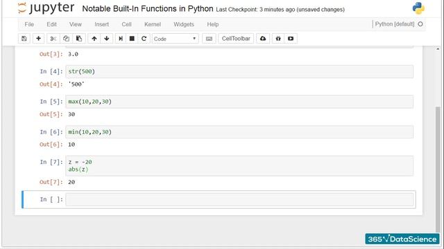 0 6 7 Py Notable Built In Functions in Python смотреть онлайн