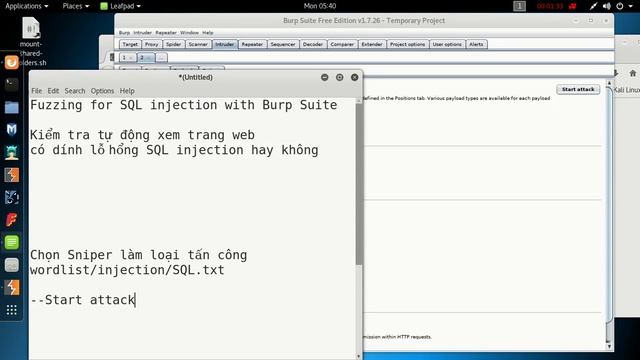 Fuzzing for SQL injection with Burp Suite смотреть онлайн