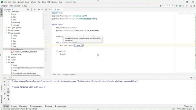 29 - OpenCV Haar Cascade Video Üzerinden Yüz Tespiti смотреть онлайн