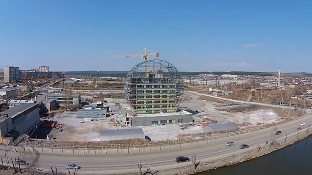 Стройка ИКЦ в мае 2015 аэросъемка с высоты смотреть онлайн