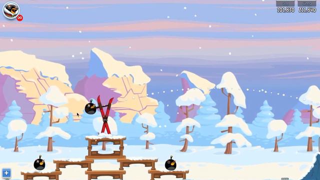 Angry Birds Friends Winter Tournament III Level 5 Day 5 Week 31 - Dec 17th 2012 - No Power Ups смотреть онлайн