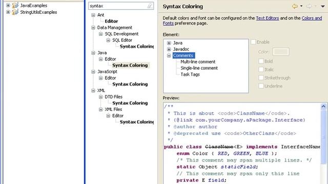 how to change comments font colour in eclipse смотреть онлайн