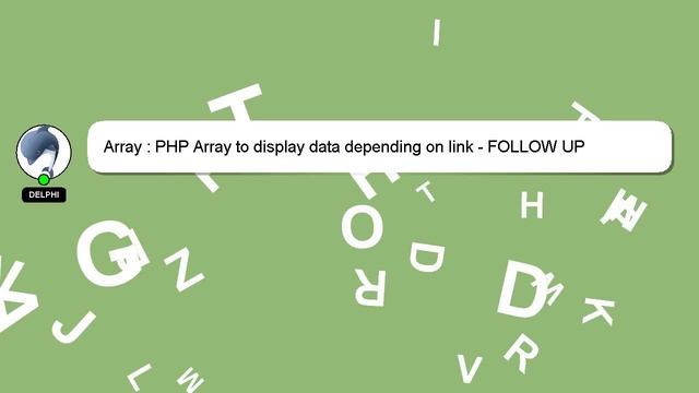 Array : PHP Array to display data depending on link - FOLLOW UP смотреть онлайн