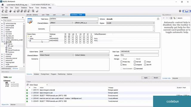 CRUD operations in MYSQL workbench смотреть онлайн