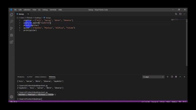 Python. 8-dars Tuple смотреть онлайн