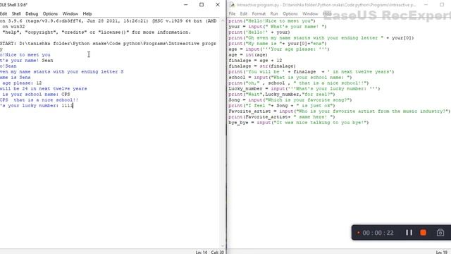 Basic python Program (Code's Practical test) смотреть онлайн