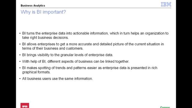 Importance of Business Intelligence смотреть онлайн
