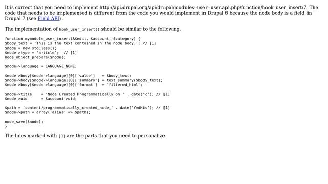 Drupal: How to create new node programmatically, when a new user is created, in Drupal 7? смотреть онлайн