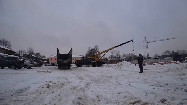 Объект "Спортзал". Быстрая разгрузка колонн - 28 тонн смотреть онлайн