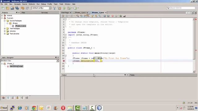 Tutorial Java Swing Frame смотреть онлайн