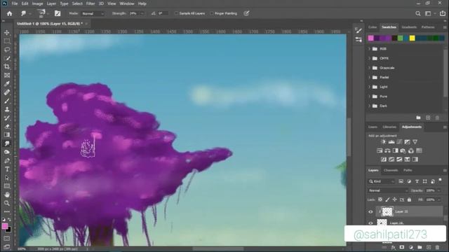 Makoto Shinkai style anime baground speed paint|Photoshop|the art crew. смотреть онлайн