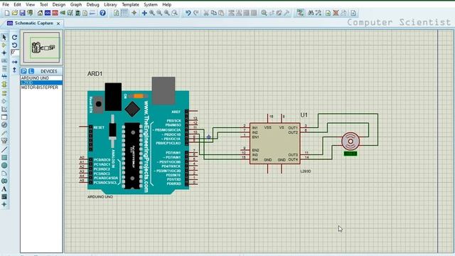 Stepper Motor Interface using Arduino with Proteus | Stepper Motor | Arduino | Proteus смотреть онлайн