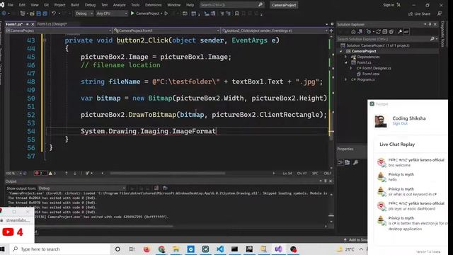 C# Windows Forms Project to Capture Webcam and Save Image inside Folder Using AForge Video Library смотреть онлайн