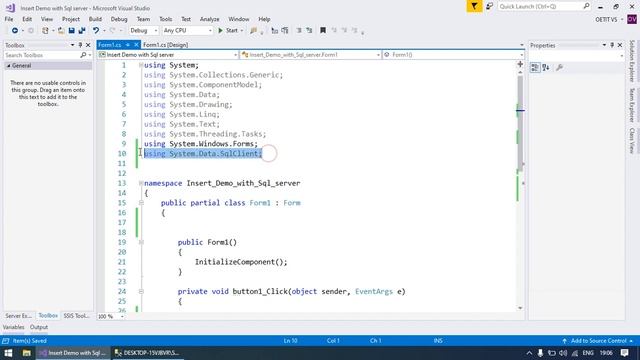 Database Creation in SQL Server and insert records смотреть онлайн
