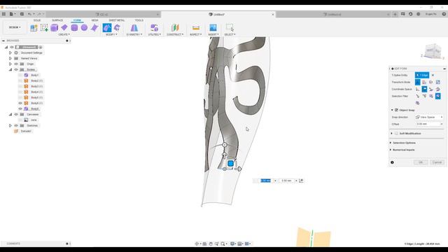 18. Sculpting on Surface in Fusion 360 / Скульптинг на поверхности во Fusion 360 Накладка на протез смотреть онлайн