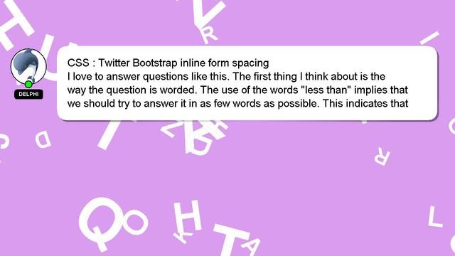 CSS : Twitter Bootstrap inline form spacing смотреть онлайн
