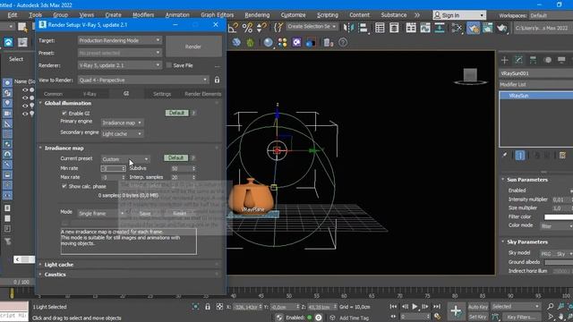 Уроки 3DS Max Солнце и небо Vray5 смотреть онлайн