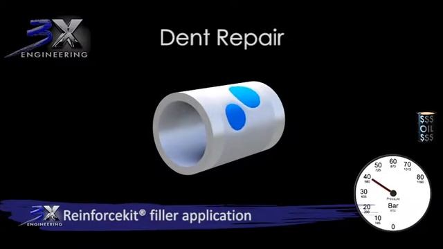 3D Композитный ремонт вмятин трубопровода смотреть онлайн
