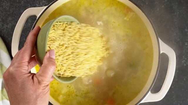 Knorr | Lemon Chicken Orzo Soup Made With Knorr Zero Salt Bouillon