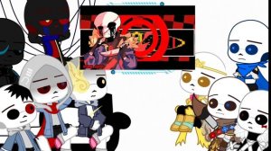 FANON AU Bad guys and Star sanses + Color no killer react to killer sans meme. [no ship] [drama?]