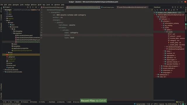 (016) Java - Liquibase - aktualizacja wpisów w bazie danych; poprawa nieprawidłowych changsetów смотреть онлайн