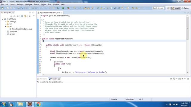 What is PipedInputStream and PipedOutputStream in Java?_Version 2 | Java IO | Java Tutorial смотреть онлайн