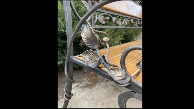 Кованая скамейка/ Садовая скамейка/Скамейка для дома, шоу-рума silver comfort смотреть онлайн