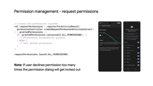 Managing permissions in Health Connect смотреть онлайн