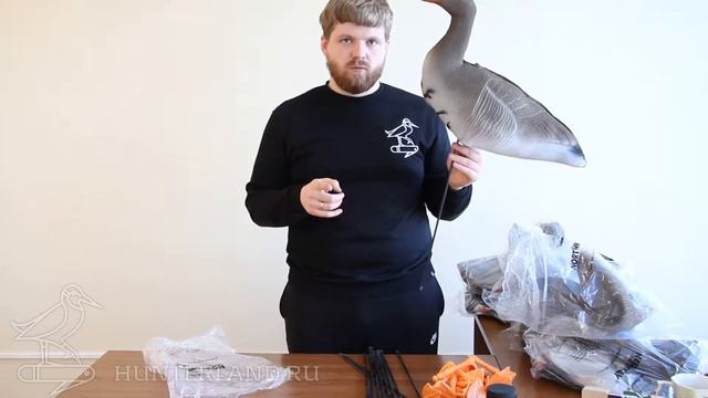 КОМПЛЕКТ ЧУЧЕЛ БЕЛОЛОБОГО ГУСЯ, "NORTHWAY", СУПЕР XPE, ЖИВОЕ ПЕРО, 12 ШТУК, СТОЙКА смотреть онлайн