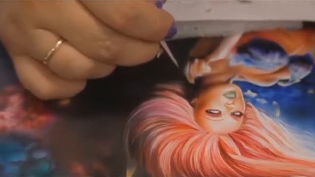 09 Художественная роспись ноутбука в смешанной технике смотреть онлайн