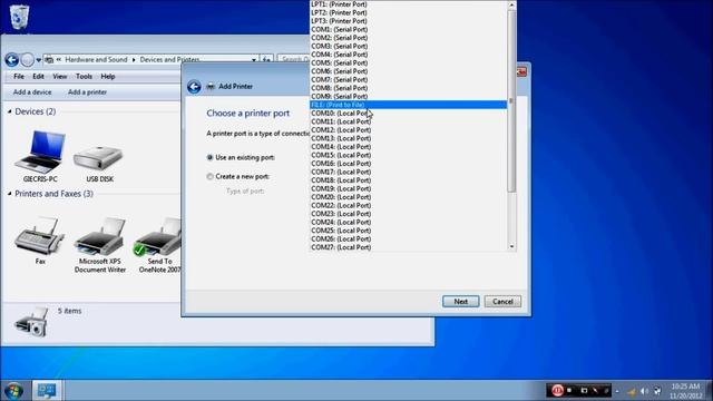 Add a Local Printer in Windows 7 смотреть онлайн