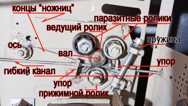Подающий механизм полуавтомата из мотора стеклоочистителя смотреть онлайн