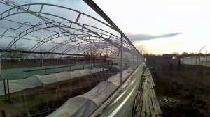 Как склеить пленку для теплицы.Накрываем теплицу.