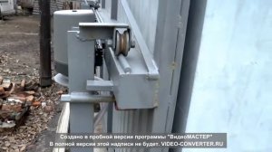 откатные консольные ворота на даче