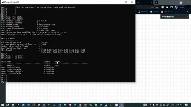 CCNP Lab 1: Implement VLAN, VTP, DTP, and STP protocol смотреть онлайн