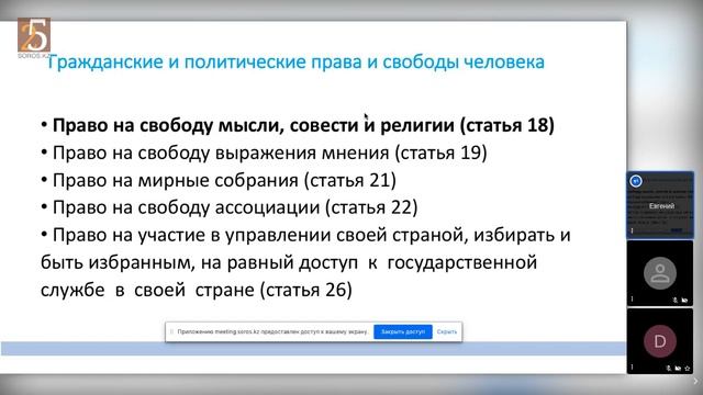 Основы прав человека. Лекция №4 смотреть онлайн