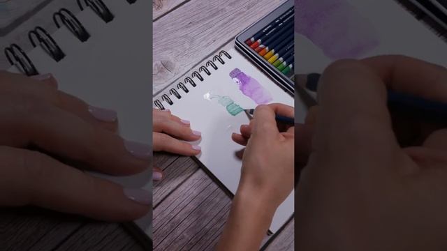 3 техники для акварельных карандашей ✏ смотреть онлайн
