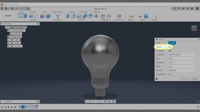 External Thread | Fusion 360 All Tools смотреть онлайн