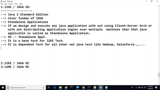 Learn Core Java Programming Tutorial Online Training by Nagoor Babu Sir On 09-07-2018 смотреть онлайн