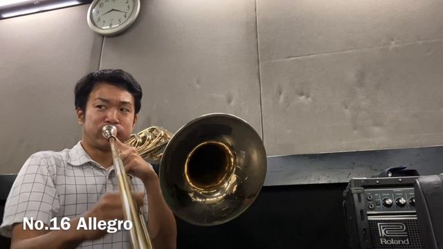No.16 Allegro from Melodious Etudes for Contrabass Trombone (8va bassa) смотреть онлайн