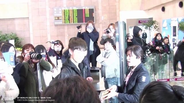 【ACIDDROP】150114Video Mark at Gimpo International Airport to Beijing смотреть онлайн