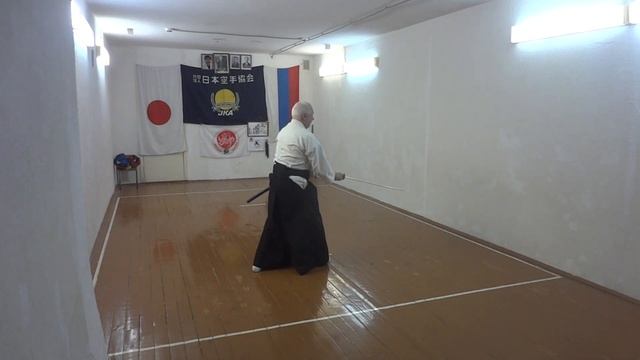 Taikyoku Shodan (Moscow karate club Sakura)Boleslav Voishko 8 dan IKA смотреть онлайн