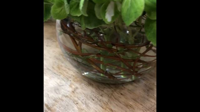 Design a simple bubble bowl/ Hydrangea & Willow arrangement @DesignbyElisa смотреть онлайн