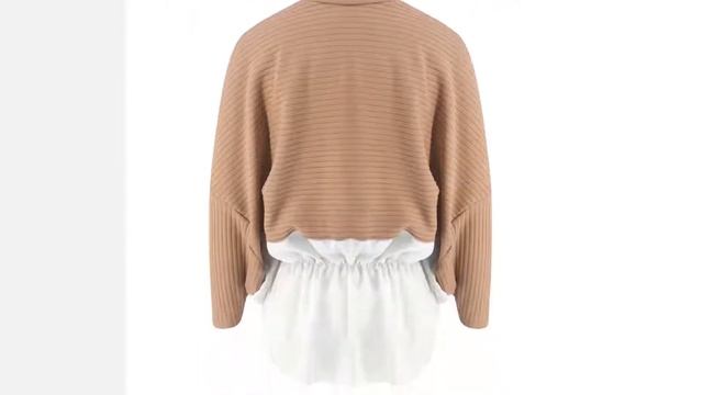 Зимний модный вязаный джемпер с оборками свитер в стиле пэчворк свободная рубашка Повседневная Улич смотреть онлайн