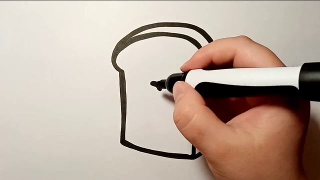 Как нарисовать кусочек хлеба. Простые рисунки для детей хлеб смотреть онлайн