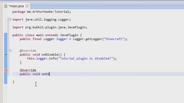 Bukkit Code Tutorial OnEnable смотреть онлайн