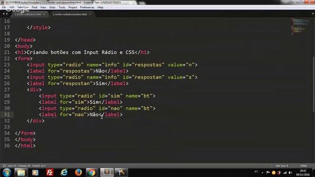 Criando botões com Input Rádio e CSS (sem Bootstrap) смотреть онлайн
